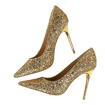 Sexy Gold Silver Ladies High Heels