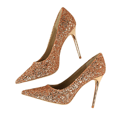 Sexy Gold Silver Ladies High Heels