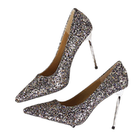 Sexy Gold Silver Ladies High Heels