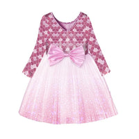 Girls Unicorn Long Sleeve Dress