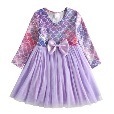 Girls Unicorn Long Sleeve Dress