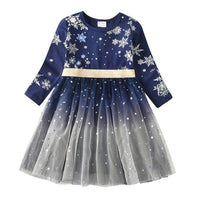 Girls Unicorn Long Sleeve Dress