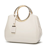 Famous Brand Patent Leather Ladies Handbag