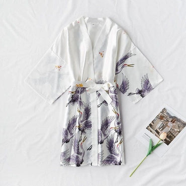 Femme Silk Kimono Dressing Gown