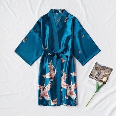 Femme Silk Kimono Dressing Gown