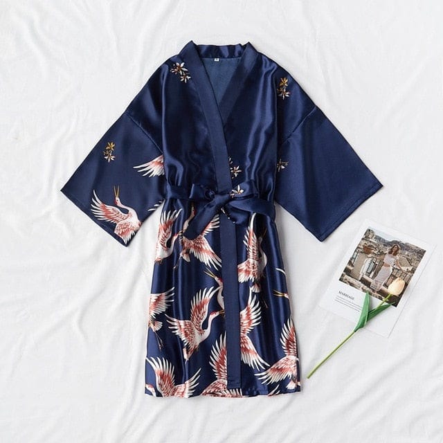 Femme Silk Kimono Dressing Gown