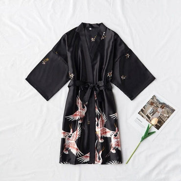 Femme Silk Kimono Dressing Gown