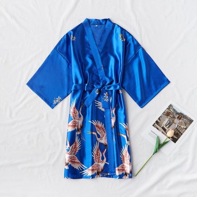 Femme Silk Kimono Dressing Gown