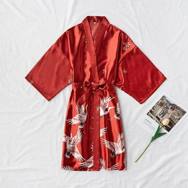 Femme Silk Kimono Dressing Gown