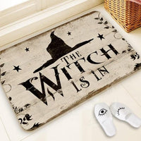 Halloween Decoration The Witch Is In Bathroom Mat