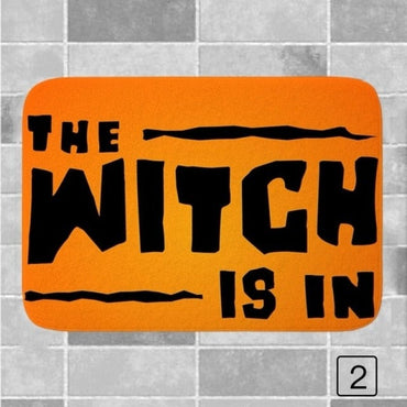 Halloween Decoration The Witch Is In Bathroom Mat