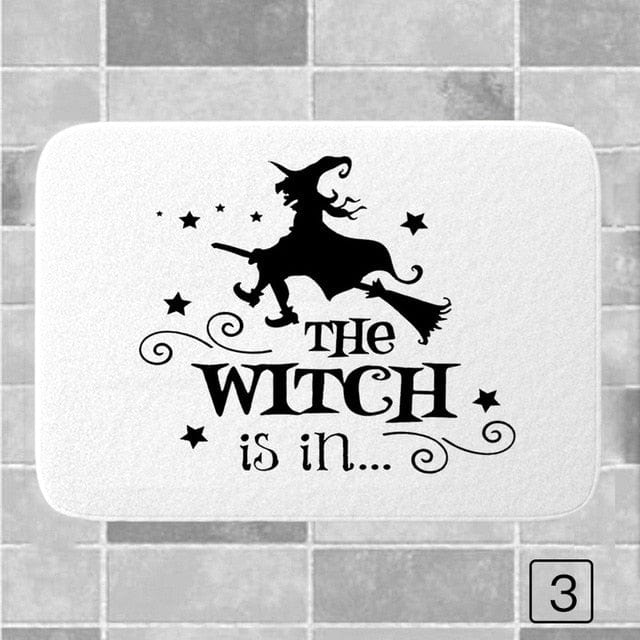 Halloween Decoration The Witch Is In Bathroom Mat