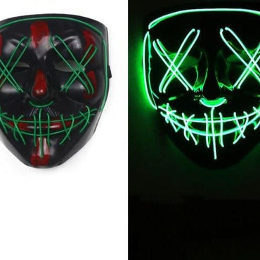 Horror LED Halloween Face Mask