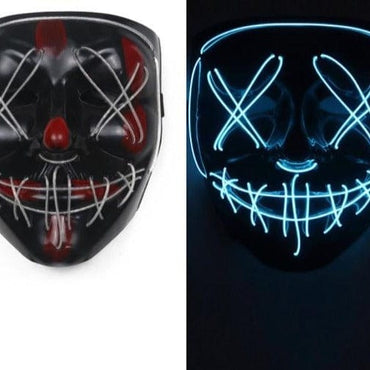 Horror LED Halloween Face Mask