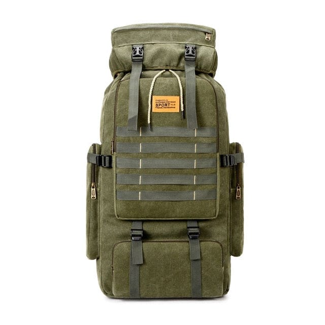 Outdoor 80L Backpack Tactical Military Camping Hiking Backpack Men Canvas Travel Climbing Bag Rope Sling Large Laptop Rucksack - east2cart.uk