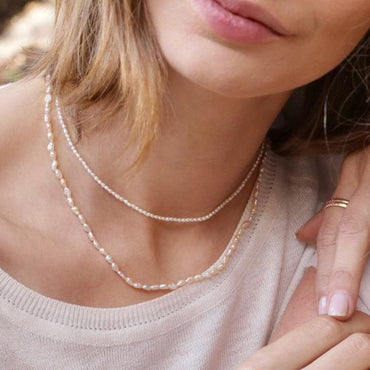 Freshwater Real Pearl Choker Necklace - east2cart.uk