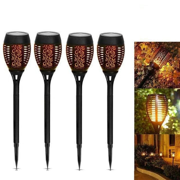 12LED Solar Flame Torch Light