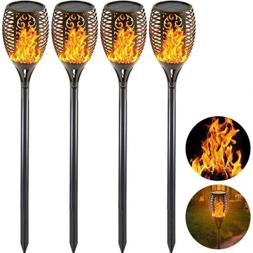 12LED Solar Flame Torch Light