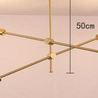 Iron Gold Geometric Cord Pendant Lighting