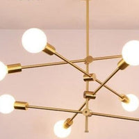 Iron Gold Geometric Cord Pendant Lighting