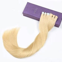 ShowCoco Tape Hair Extensions Human Hair Machine-made Remy Double Sided Adhesive Tape Extensions Hair 20/40pcs Tape Ons - east2cart.uk