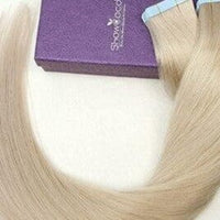 ShowCoco Tape Hair Extensions Human Hair Machine-made Remy Double Sided Adhesive Tape Extensions Hair 20/40pcs Tape Ons - east2cart.uk