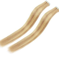 ShowCoco Tape Hair Extensions Human Hair Machine-made Remy Double Sided Adhesive Tape Extensions Hair 20/40pcs Tape Ons - east2cart.uk