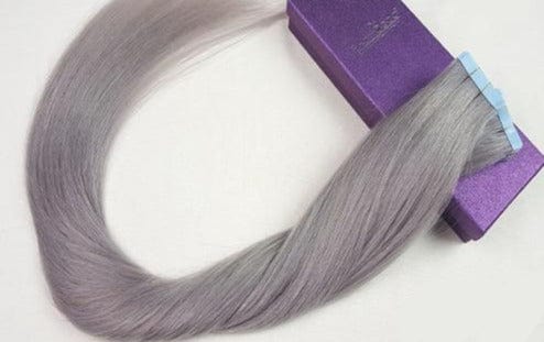 ShowCoco Tape Hair Extensions Human Hair Machine-made Remy Double Sided Adhesive Tape Extensions Hair 20/40pcs Tape Ons - east2cart.uk