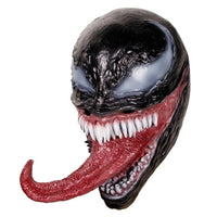 Halloween Cosplay Superhero Venom Long Tongue Latex Mask