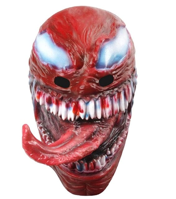 Halloween Cosplay Superhero Venom Long Tongue Latex Mask