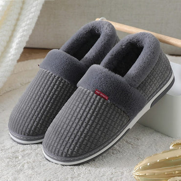 Men's Winter Furry Bedroom Slippers - east2cart.uk