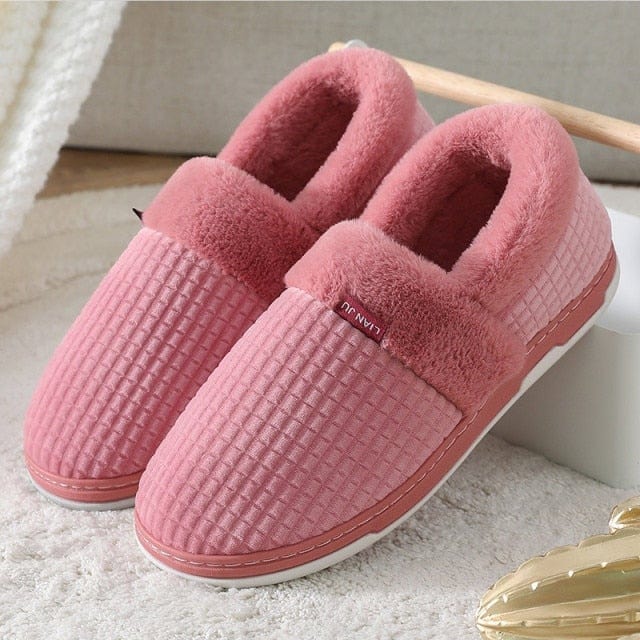 Men's Winter Furry Bedroom Slippers - east2cart.uk