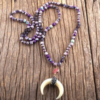 Ox Horn Moon Necklace - east2cart.uk