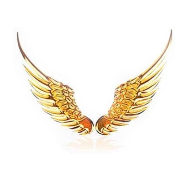 Gold Sliver Wing Decal For Motorcycle