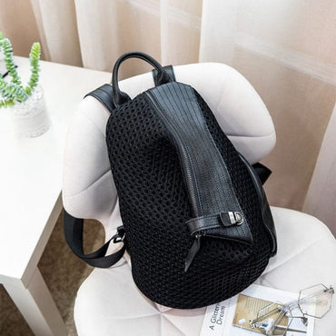 New Fashion Sequins Leather Laptop Backpack Women Female Personality Lock Anti Theft Bagpack Travel Mochila Feminina  Back Pack - east2cart.uk