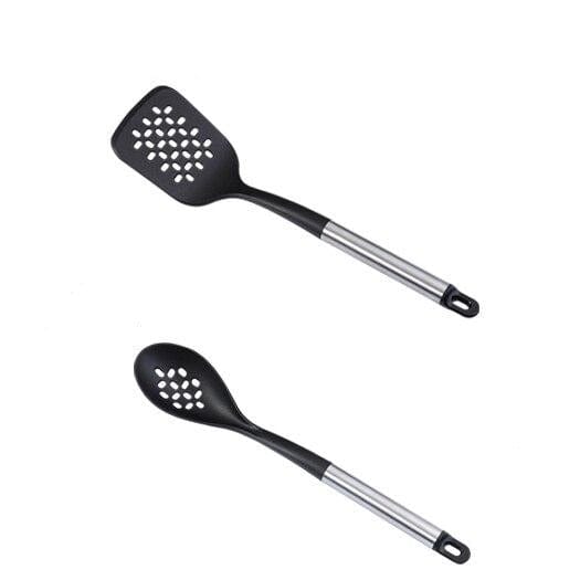 8Pcs Nylon and Stainless Steel Cooking Utensils Set - east2cart.uk