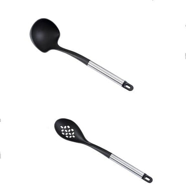 8Pcs Nylon and Stainless Steel Cooking Utensils Set - east2cart.uk