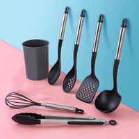 8Pcs Nylon and Stainless Steel Cooking Utensils Set - east2cart.uk