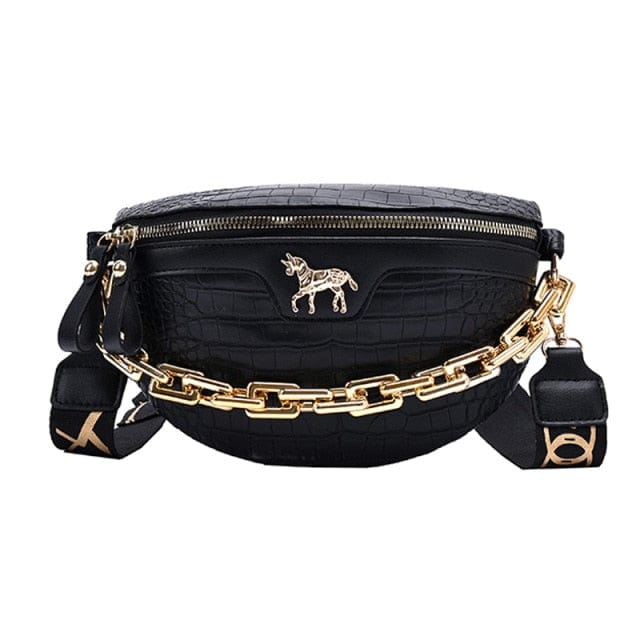 Ladies Luxury Leather Waist Bag