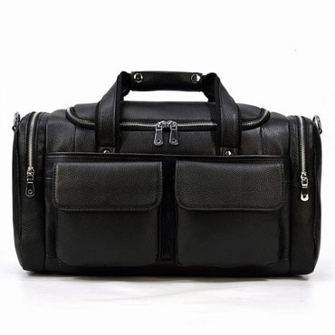 Leather Duffel Shoulder Bag - east2cart.uk