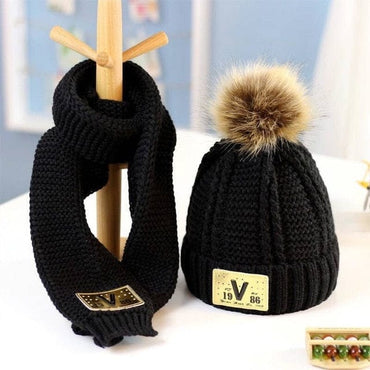 Children's Winter Hat & Scarf Set