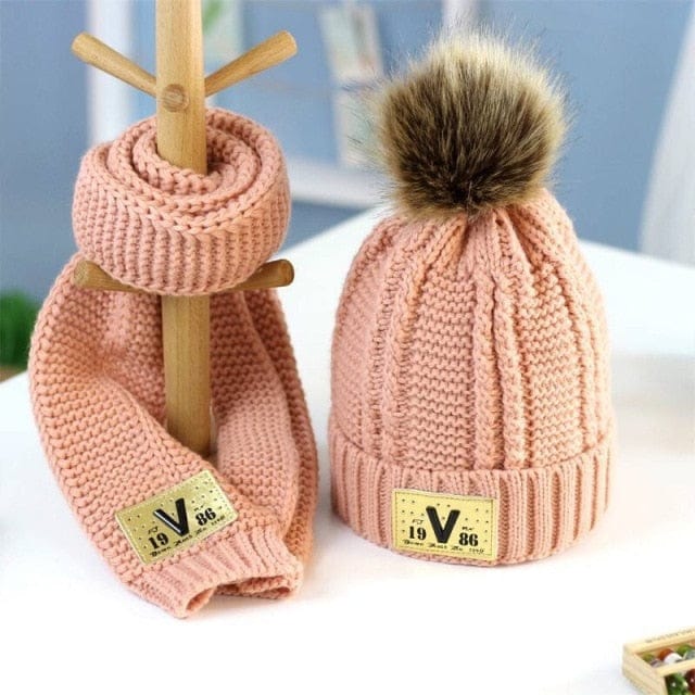 Children's Winter Hat & Scarf Set