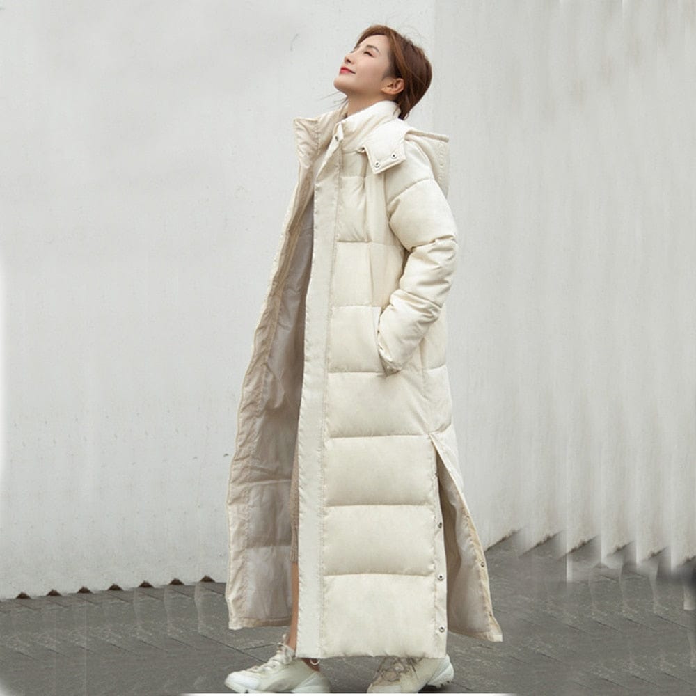 Winter Thick Hooded Trench Coat