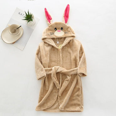 Children cartoon bathrobe