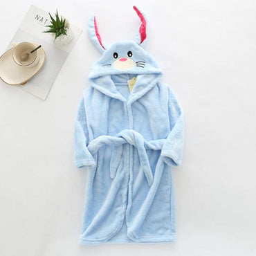 Children cartoon bathrobe