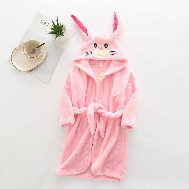 Children cartoon bathrobe