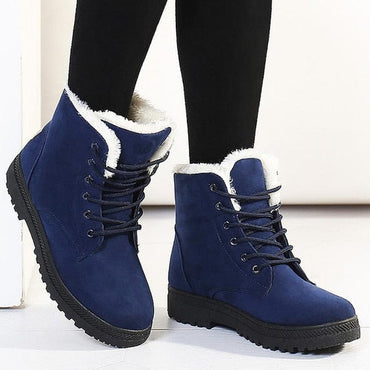 Winter Warm Faux Suede Ankle Boots