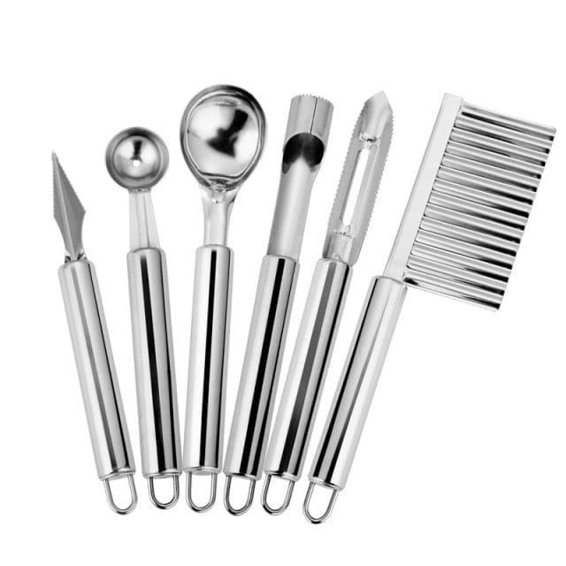 6pcs/ Stainless Steel Kitchen Tool Set - east2cart.uk