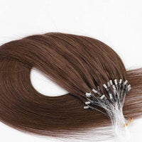 MRSHAIR Micro Ring Hair Extensions 1g/Stand 50strands NonRemy Blonde Brown Micro Bead Loop Human Hair Extension 12 16 20 24 Inch - east2cart.uk