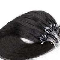 MRSHAIR Micro Ring Hair Extensions 1g/Stand 50strands NonRemy Blonde Brown Micro Bead Loop Human Hair Extension 12 16 20 24 Inch - east2cart.uk